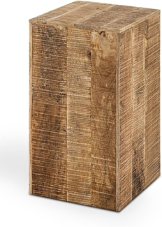 Amagohome Blumenhocker Blumensäule 27x27 Blumen Hocker Holz Pflanzenständer Beistelltisch qua