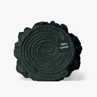 twenty:three® Bettlaken Lyocell Spannbettlaken Forest Green, Lyocell, Atmungsaktiv, Ultraweich, 100% TENCEL™ Lyocell, Nachhaltig, 100 x 200