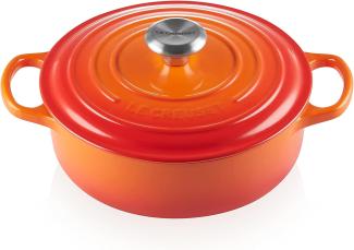 Le Creuset Gourmet-Bräter 24 cm ofenrot Gusseisen - 20 bis 24 cm - Orange