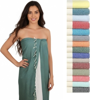 furora HOLIDAY Saunatuch Saunahandtuch Saunatuch Damen + Herren, Hamamtuch groß 100x200 XXL