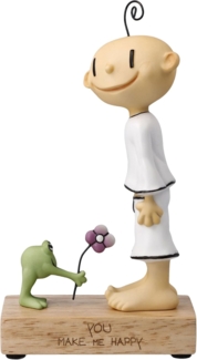 Goebel Figur Der Kleine Yogi - You make me happy, Dekofigur, Biskuitporzellan, Bunt, 18. 5 cm, 54102611