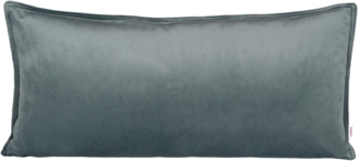 beties Kissenbezug Samt&Sonders, (1 Stück), längliche Samt Kissenhülle ca. 30x70 cm stein-grau