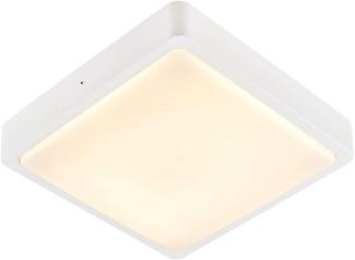 SLV No. 1003449 AINOS SQUARE Outdoor LED Wand- und Deckenaufbauleuchte weiß CCT switch 3000/4000K