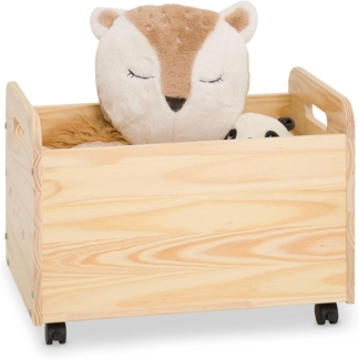 IDIMEX Spielzeugtruhe BENJAMIN (Set), Kinderzimmer Aufbewahrung aus Holz Aufbewahrungsbox mit Rollen
