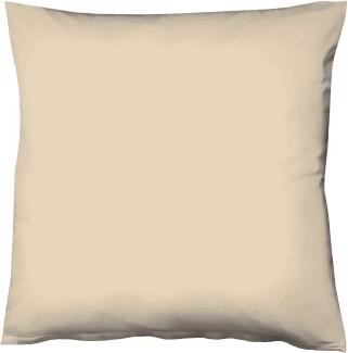 Fleuresse Interlock-Jersey-Kissenbezug uni colours, Farbe beige 2043 40/40