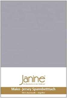 Janine Spannbettlaken MAKO-FEINJERSEY 5007, Mako-Jersey, Gummizug: rundum, (1 Stück), aus 100% Baumwolle, für Matratzen bis 26 cm Höhe