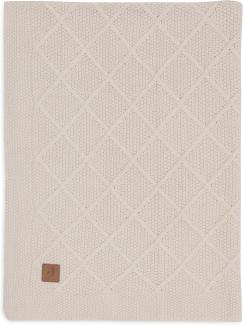 Jollein Check Knit Babydecke - 100 x 150 cm - Oatm