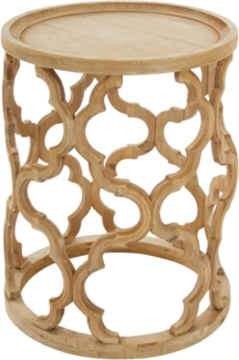 Beistelltisch Amazonia 40 x 40 x 54 cm Tannen-Holz mit Deko-Unterkonstruktion