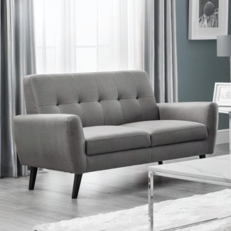 Julian Bowen Monza Sofa, Zweisitzer, grau