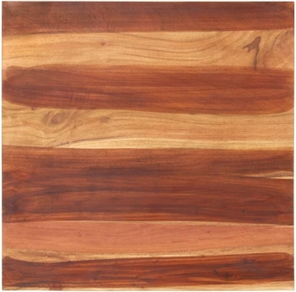 vidaXL Tischplatte Massivholz Akazie 25-27 mm 70x70 cm 285995