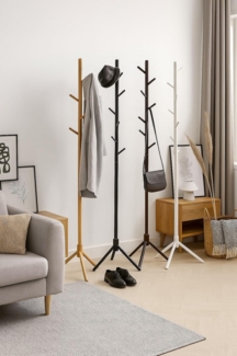 Massivholz Garderobenständer "Carlos", braun