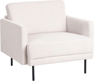 Sessel BREDA Stoff Hellbeige