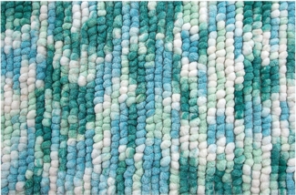 Spirella 'Kito' Badteppich Badematte Duschvorleger Mikrofaser Hochflor | flauschig | rutschhemmend | geeignet für Fußbodenheizung | 60x90 cm | Ocean