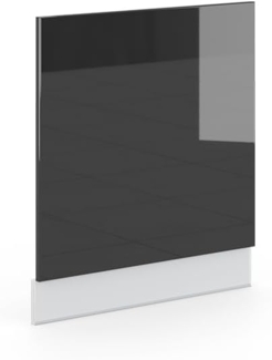 Frontblende Fame-Line Anthrazit Hochglanz 60 cm ohne Arbeitsplatte Vicco