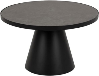 Sun Keramik Couchtisch Ø65 cm schwarz