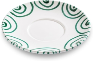 Gmundner Keramik Grüngeflammt, Unterteller Teetasse Maxima (Ø18cm)