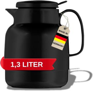 Helios Mondo Push Isolierkanne 1,3 l schwarz m. Drucktaste 3145-002