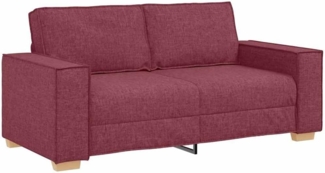 vidaXL 2-Sitzer Sofa Weinrot 140 cm Stoff 4104983