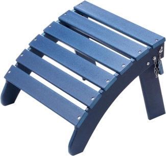 VEVOR Fußstütze für Adirondack-Stühle, 475 x 480 x 350 mm, klappbarer Adirondack-Ottomane aus HDPE-Kunststoff, Gartenstuhl, weit verbreitet für Außenbereich, Veranda, Pool, Rasen, Hinterhof, blau