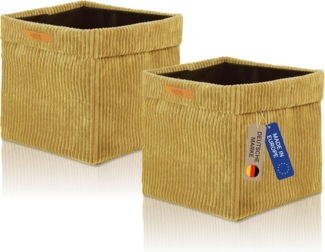 Lycce Regalkorb Lycce Kallax Boxen Cord, faltbare Aufbewahrungsboxen 33x33xH31cm (2 St)