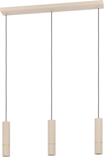 Eglo 3er Hängeleuchte Caminia sandfarben 77 x 110 cm GU10