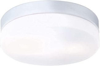Deckenleuchte, Balkon, IP44, silber, 2 flammig, D 24cm