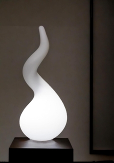 Arnusa LED Stehlampe moderne Dekoleuchte RGB Farbwechsel Akkumodus kabellos PL411, Farbwechsel, Akkumodus, Dauerbetrieb mit Steckernetzteil, dimmbar, LED fest integriert, Kaltweiß, Warmweiß, RGB Farbwechsel, Skulptur