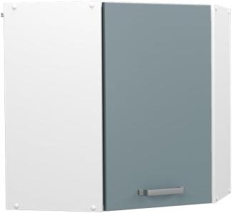 Vicco Eckhängeschrank R-Line, Blau-Grau/Weiß, 57 cm