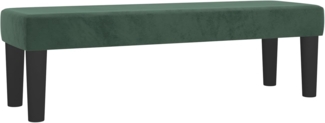 vidaXL Sitzbank Dunkelgrün 100x30x30 cm Samt 346669