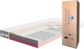 Komfortschaummatratze Wendematratze Antibakterieller Bezug mit Reißverschluss, TULENA, 80x190 cm H1+H2 Comfort Plus, Höhe 18 cm