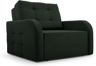 MOEBLO Kindersofa Porto 80, Schlafsessel Sofa Sessel Jugendsofa Schlafsofa 1-Sitzer Gästebett, mit Schlaffunktion, mit Bettkasten, Dunkelgrün