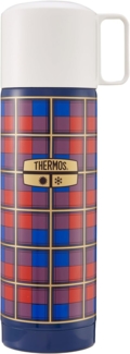 THERMOS Isolierflasche REVIVAL BEVERAGE BOTTLE, Edelstahlkörper, spülmaschinenfest, 0,5l, 18h heiß & 24h kalt, mit Push Button Lid & Trinkbecher mit Griff