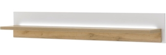 Wandboard Bellport in weiß matt und Eiche 150 cm