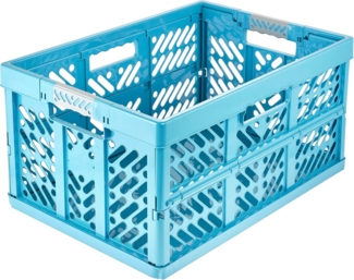 keeeper Klappbox ben eco, Profi-Klappbox mit Softgriffen, 54 x 37 x 28 cm, 45 l, 45 l, Soft-Touch-Griffe, zusammenklappbar