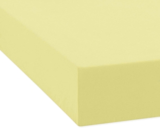 Traumschlaf Feinbiber Spannbettlaken|200x220 cm| vanille