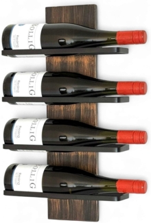 DanDiBo Weinregal Wand Metall Schwarz Modern 96694 Kupfer / Bronze Flaschenregal Schmal Wandmontage Wine Rack Weinflaschenhalter Weinhalter Flaschenhalter