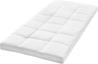 GMD Living, Topper CONDADO, 10 cm hoch, Bezug: Baumwolle, Füllung obere Auflage: 90% Daunen, 10% Federn, Füllung untere Auflage: 100% Federn, (zweilagige Matratzenauflage), zweilagige Daunen-Matratzenauflage mit Baumwollbezug, 90 x 200 cm