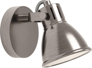 Eglo 96552 Spot SERAS GU10 1X3W Ø10cm Stahl nickel-antik, creme