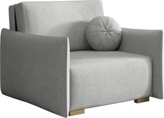 Sofa Viva Glov I mit Schlaffunktion, einsitzer Schlafsofa mit Bettkasten (Farbe: Soul 16)