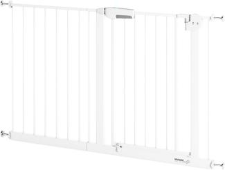 Sämann® Türschutzgitter & Treppenschutz, Tür mit 90° Stop, ohne Bohren 113-127 cm