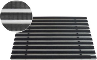 Aco Schuhabtropfschale ACO Schuhabstreifermatte Alu schwarz, mit