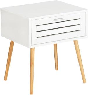 Wenko 50722800, Kaffeetisch, Quadratische Form, 4 Bein(e), Weiß