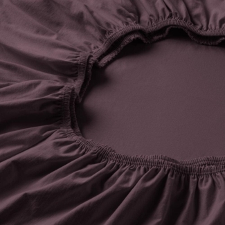 ESTELLA Spannbettlaken Mako-Feinjersey aubergine Größe 140x200 cm - 160x200 cm