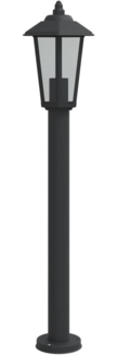 vidaXL Wegeleuchte Schwarz 80 cm Edelstahl 4006385