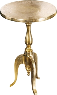 riess-ambiente Beistelltisch SAVOY 55cm gold (Einzelartikel, 1-St), Wohnzimmer · Metall · rund · Handarbeit · Barock