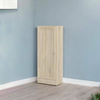 Dmora - Bücherregal Amarante, Büroregal, Mobiler Buchhalter, Bücherbrett, 41x28 h107 cm, Eiche