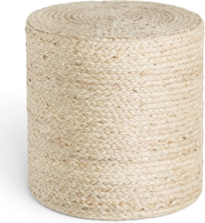 HANSE Home Pouf Jutta, Jute (1-St), Jute, Natur, Wohnzimmer, Esszimmer, Schlafzimmer, Flur, Modern, Boho