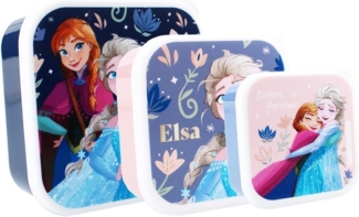 Frozen II Snackbox – 3-in-1 Brotdose mit Anna & Elsa für Kinder