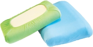 DUKAL Kissenbezüge Nackenstützkissen, aus hochwertigem DOPPEL-Jersey, (1 Stück), 30x50 - 35x50 cm, 100% Baumwolle, mit Spannumrandung, Made in Germany