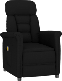 vidaXL Massagesessel mit Kissen Schwarz 70.5 x 96.5 x 95 cm Kunstleder 348410